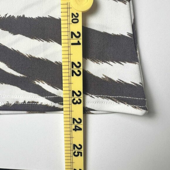 Venus Zebra Print Stretch Fitted Square Neck Top XS - Picture 5 of 5